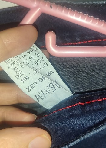 Düğmeli Lacivert Erkek Denim Jean - Görsel 3