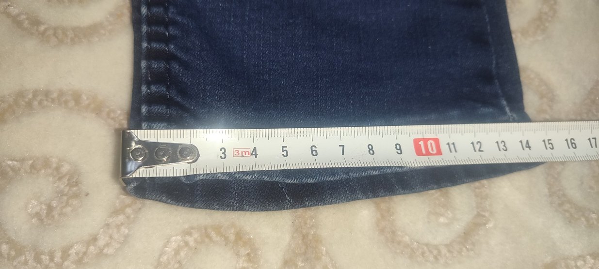 Düğmeli Lacivert Erkek Denim Jean - Görsel 5