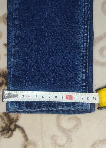 Erkek Lacivert Dar Kesim Denim Pantolon - Görsel 8