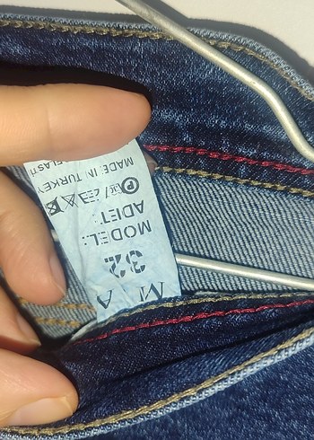 Erkek Lacivert Dar Kesim Denim Pantolon - Görsel 5