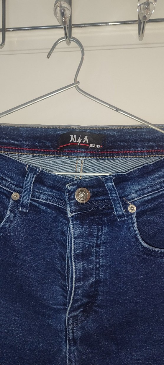 Erkek Lacivert Dar Kesim Denim Pantolon - Görsel 4