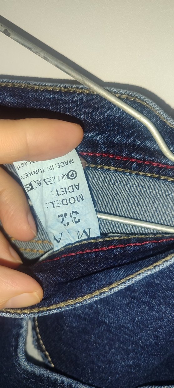 Erkek Lacivert Dar Kesim Denim Pantolon - Görsel 5