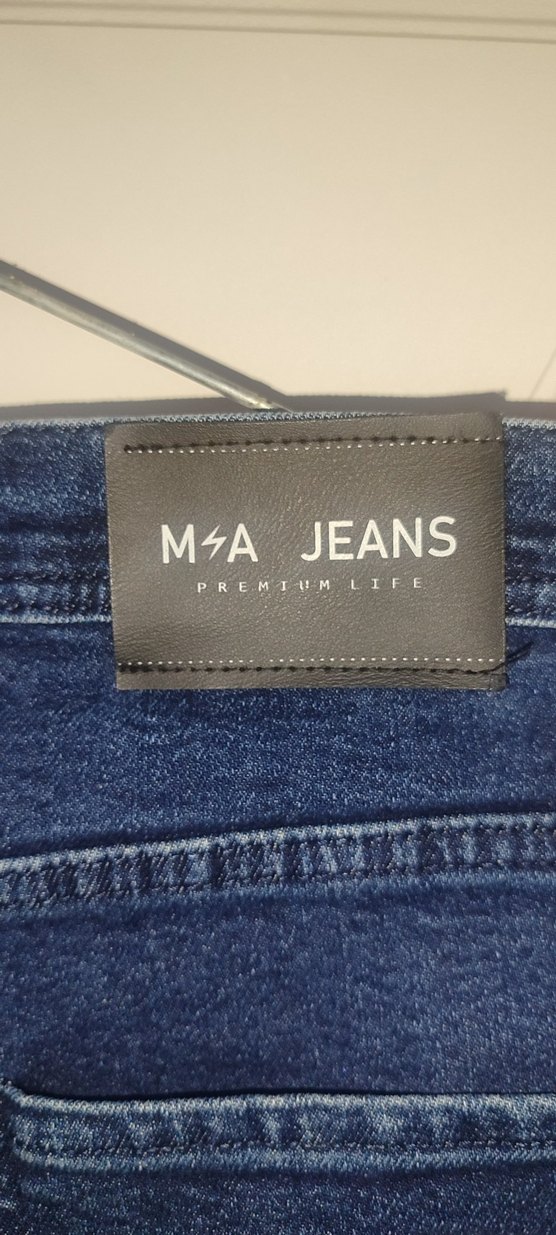 Erkek Lacivert Dar Kesim Denim Pantolon - Görsel 3