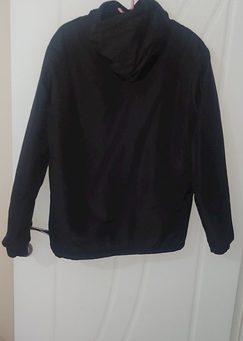 Erkek Siyah Fermuarlı Sweatshirt Mont - Görsel 2