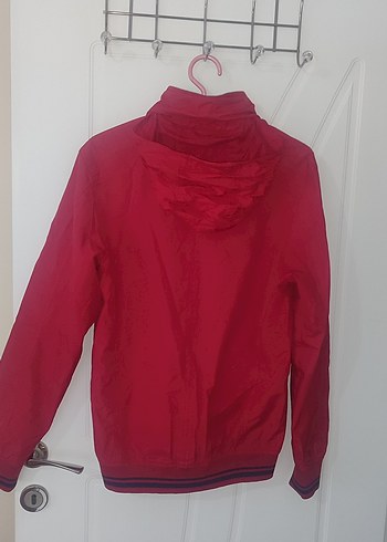 Kırmızı Fermuarlı Unisex Spor Ceket - Görsel 4