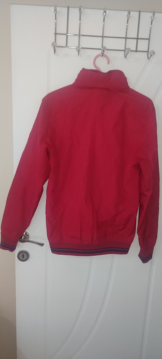 Kırmızı Fermuarlı Unisex Spor Ceket - Görsel 2