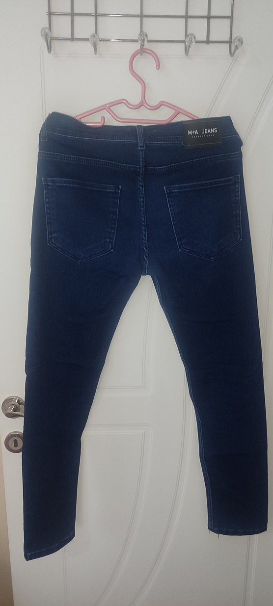 Lacivert Dar Kesim Erkek Denim Pantolon - Görsel 2