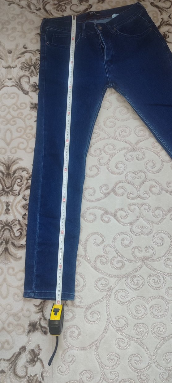 Lacivert Dar Kesim Erkek Denim Pantolon - Görsel 5