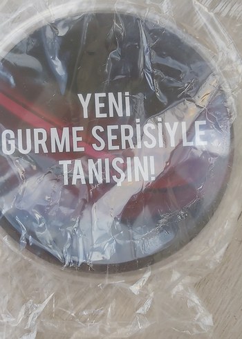 Parlak Kahverengi Grunge Punk Paraüstü Tabağı - Görsel 2