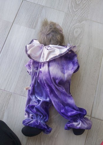 Porselen Mor Palyaço Figürin - Görsel 4