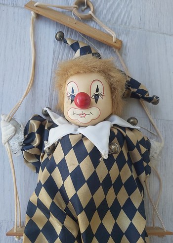 Kahverengi Desenli Palyaço Biblo - Görsel 4