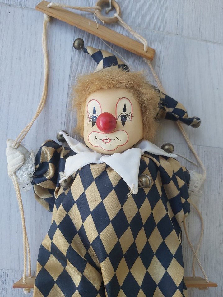 Kahverengi Desenli Palyaço Biblo - Görsel 4