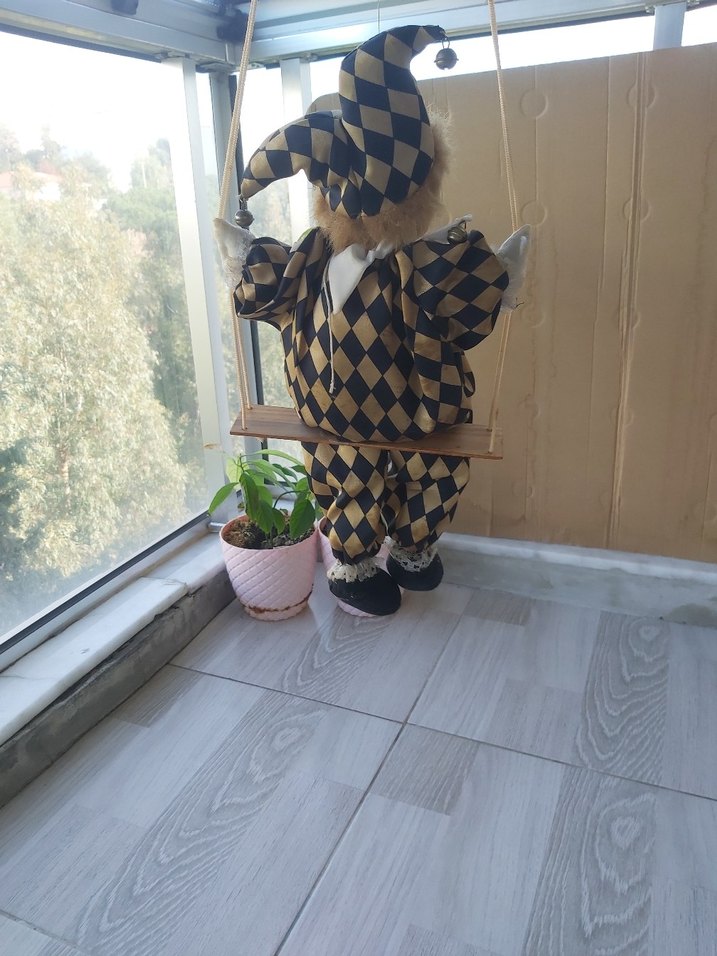 Kahverengi Desenli Palyaço Biblo - Görsel 3