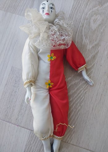 Dantel Yaka Detaylı Beyaz Gri Figürin - Görsel 7