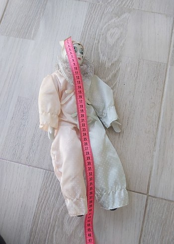 Beyaz Pastel Renkli Palyaço Figürin - Görsel 5