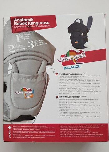 Bebesi Balance Anatomik Bebek Kangurusu Kırmızı - Görsel 2