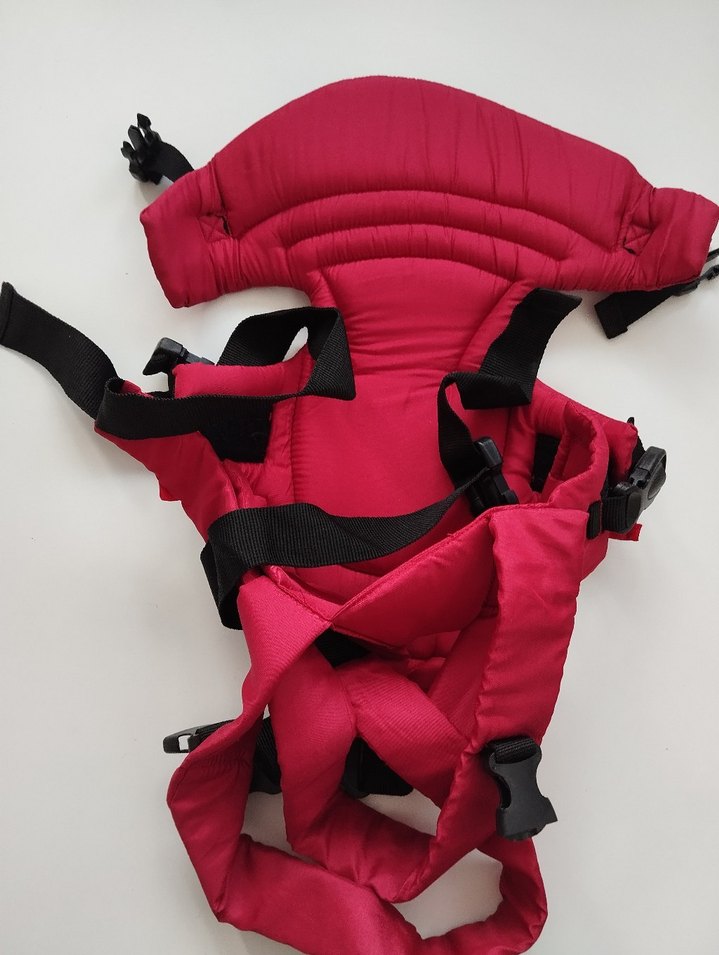 Bebesi Balance Anatomik Bebek Kangurusu Kırmızı - Görsel 4