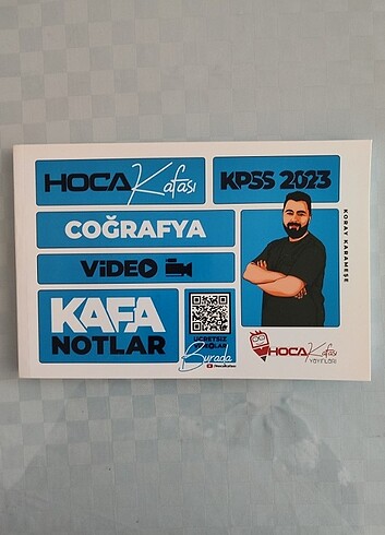 2023 KPSS Coğrafya Video Kafa Notlar / Hoca Kafası Yayınları / K