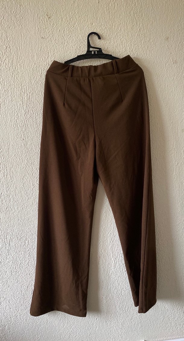 Kahverengi Kadın Kumaş Pantolon - Görsel 2