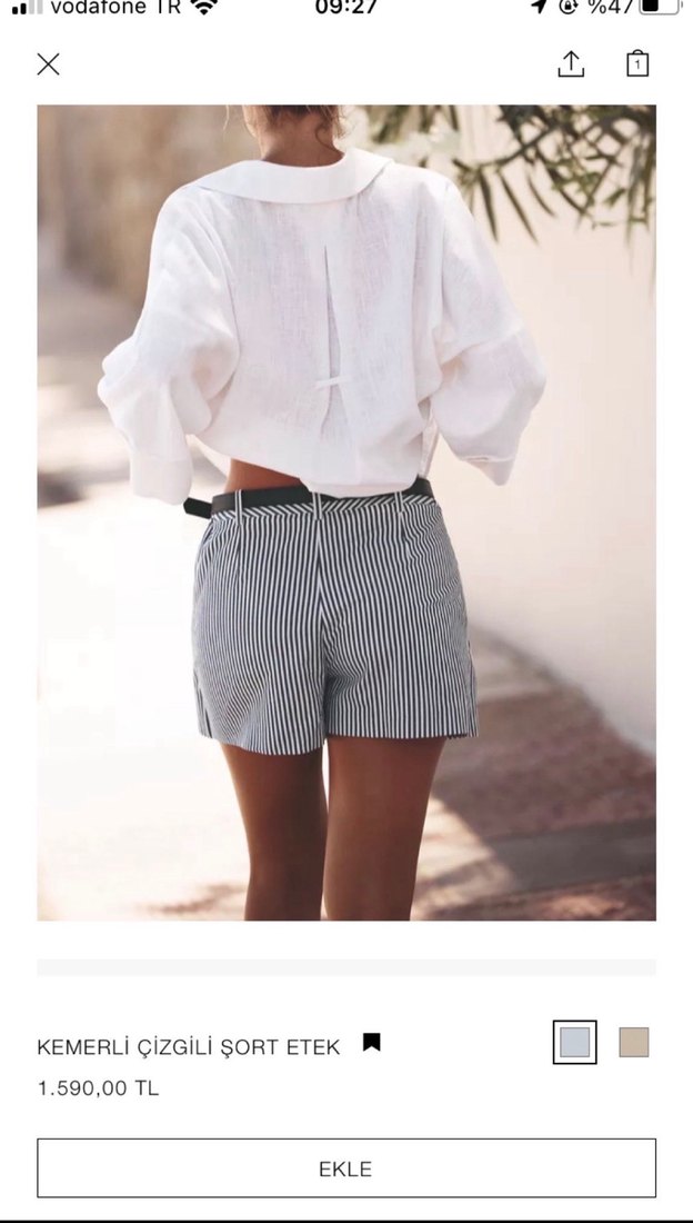 Zara şort etek - Görsel 2
