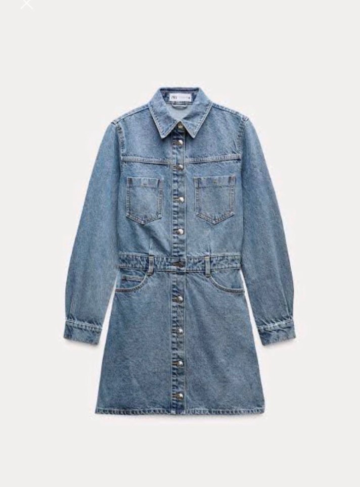 Zara denim elbise - Görsel 3