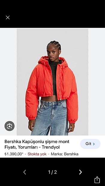 BERSHKA mont