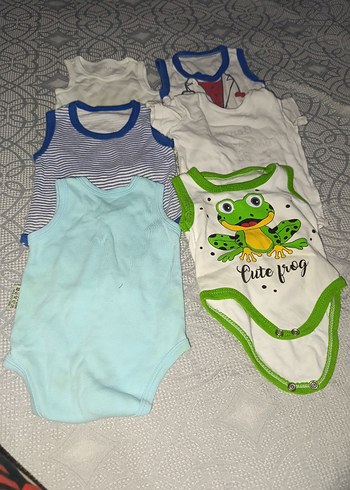 Bebek Erkek Beyaz Keten Hastane Kıyafeti - Görsel 3