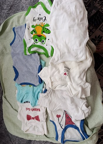 Bebek Erkek Beyaz Keten Hastane Kıyafeti - Görsel 4