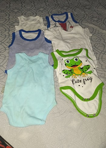 Bebek Erkek Beyaz Keten Hastane Kıyafeti - Görsel 2