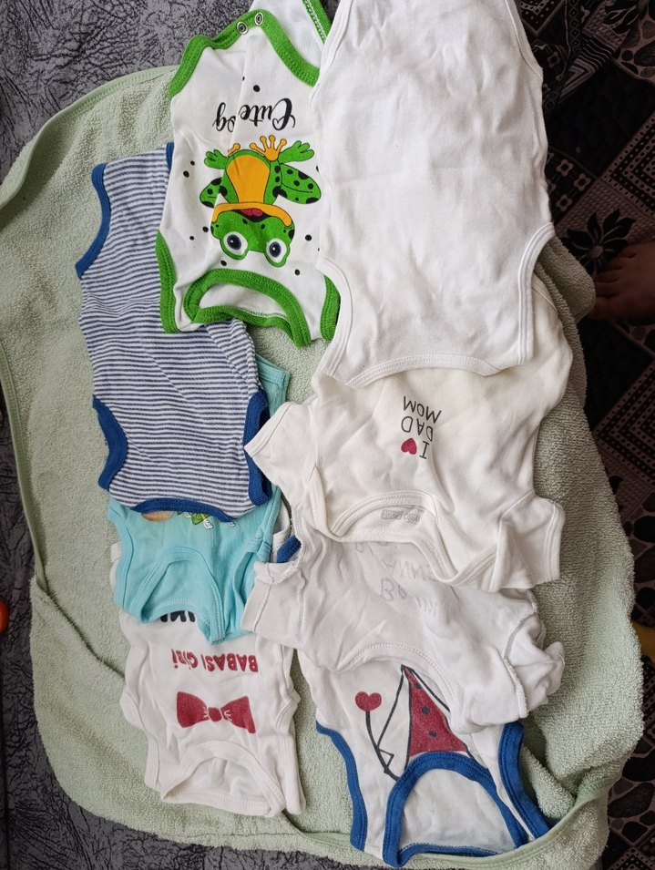 Bebek Erkek Beyaz Keten Hastane Kıyafeti - Görsel 4