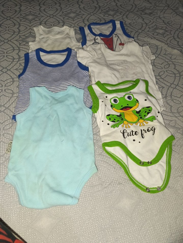 Bebek Erkek Beyaz Keten Hastane Kıyafeti - Görsel 2