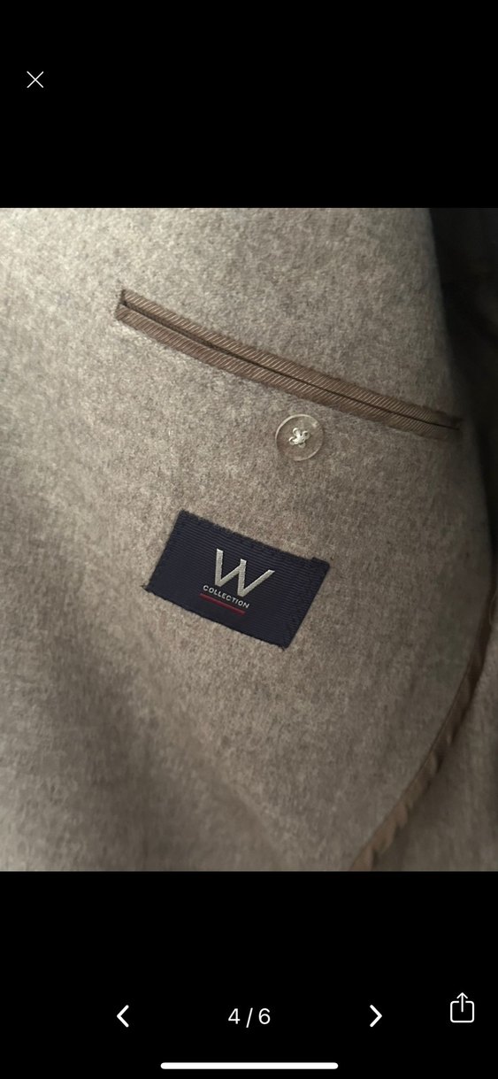 Bej Süet Erkek Ceket, Normal Boy, Gömlek Yaka, kaşmir - Görsel 4