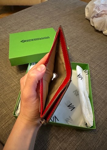 Kahverengi-kırmızı cüzdan - Görsel 3