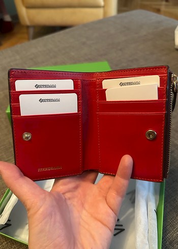 Kahverengi-kırmızı cüzdan - Görsel 5