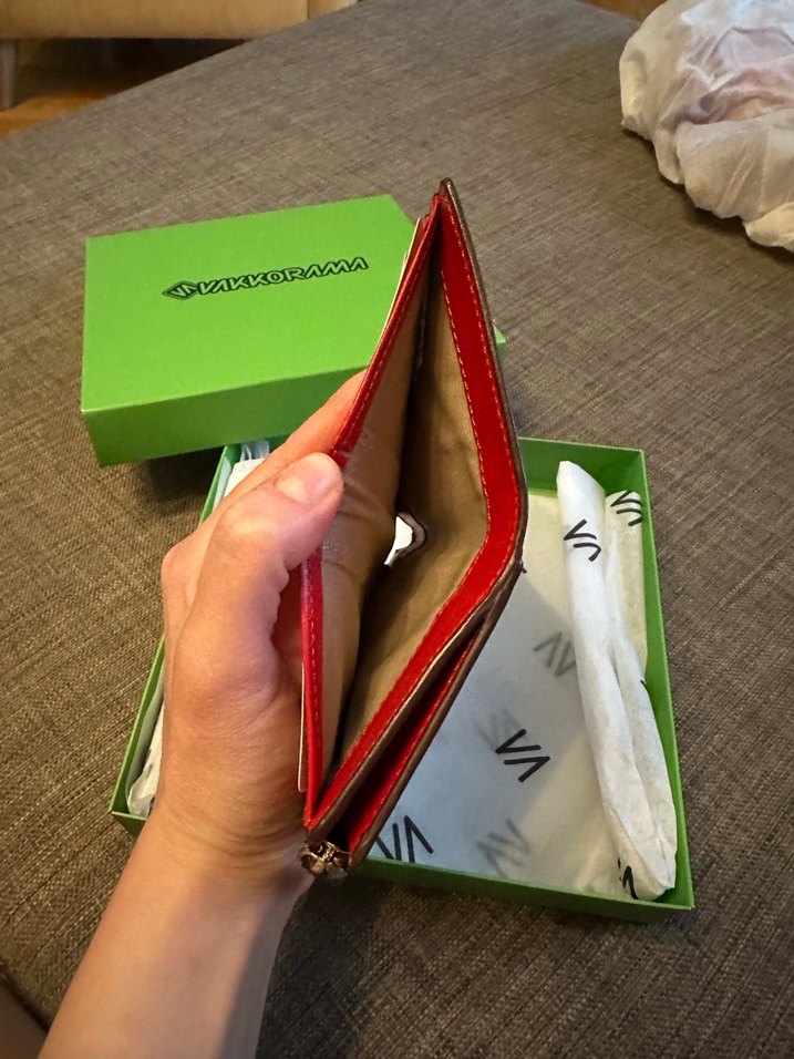 Kahverengi-kırmızı cüzdan - Görsel 3