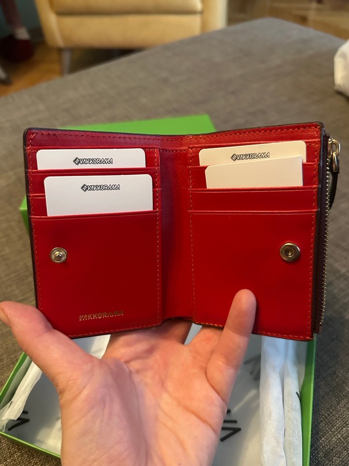 Kahverengi-kırmızı cüzdan - Görsel 5