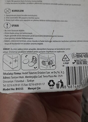 Çocuk Çekmece kilidi