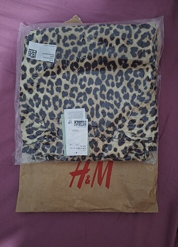 H&M H&M Leopar Desenli Viskoz Elbise