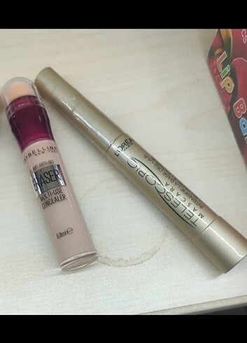 Maybelline New York kapatıcı orijinal ve telescopic Loreal Paris