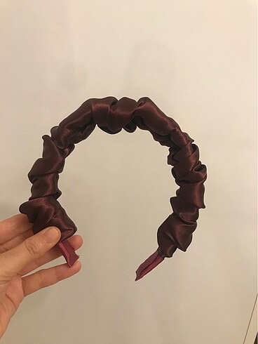 Vintage Saten Bordo Taç