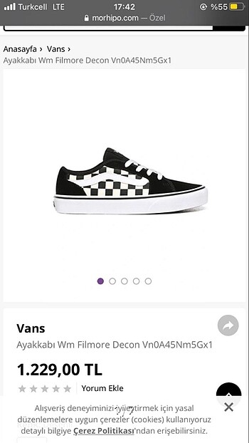 Vans ayakkabı