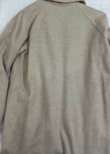 Bej Düğmeli Midi Kaban - Görsel 3