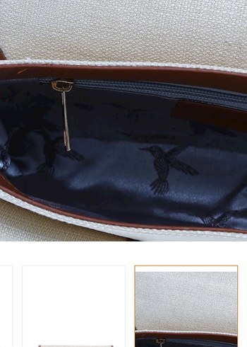 Bej Deri Kemer Detaylı Kadın Çanta - Görsel 2