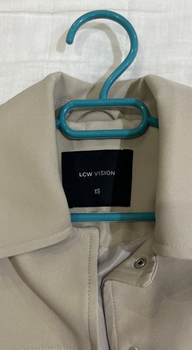 Düğmeli Bej Midi Kadın Ceket - Görsel 3