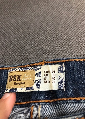 Bohem Renkli Desenli Kısa Kot Şort - Görsel 3