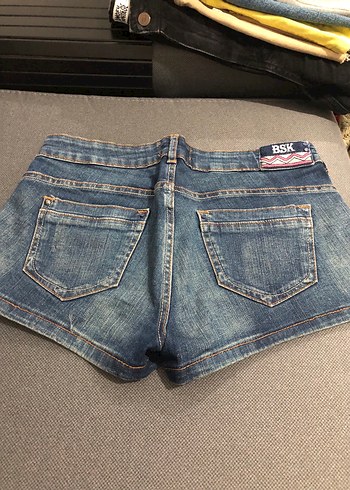 Bohem Renkli Desenli Kısa Kot Şort - Görsel 2