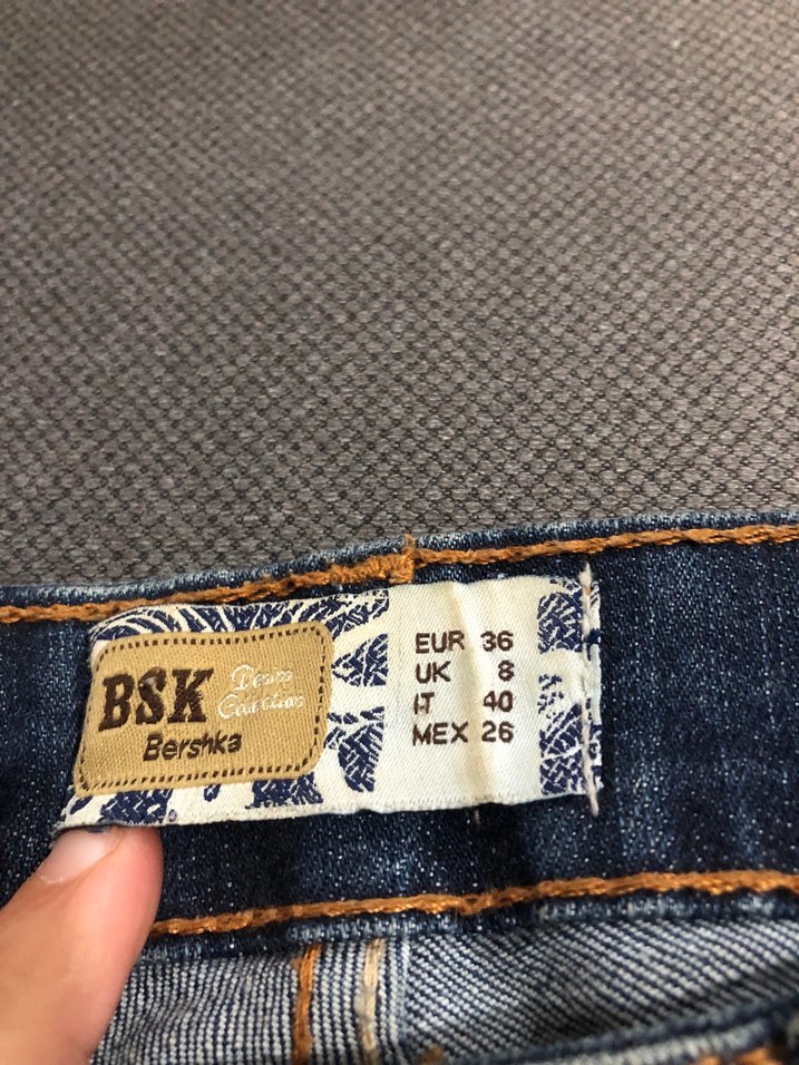 Bohem Renkli Desenli Kısa Kot Şort - Görsel 3