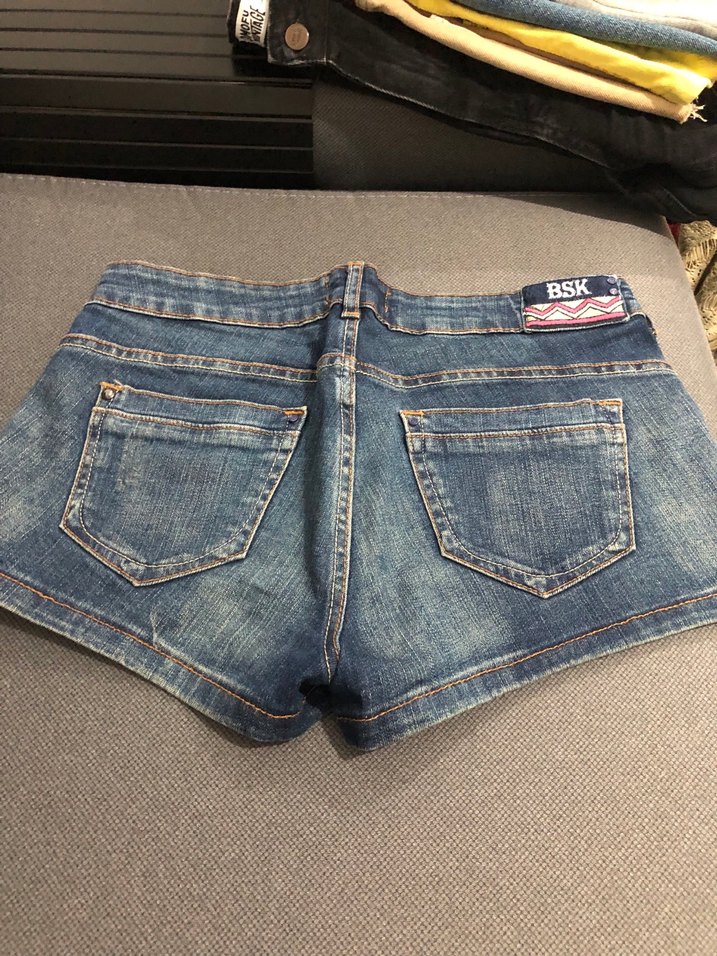 Bohem Renkli Desenli Kısa Kot Şort - Görsel 2