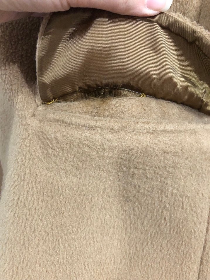 Koyu Bej Süet Midi Kadın Ofis Kabanı - Görsel 5