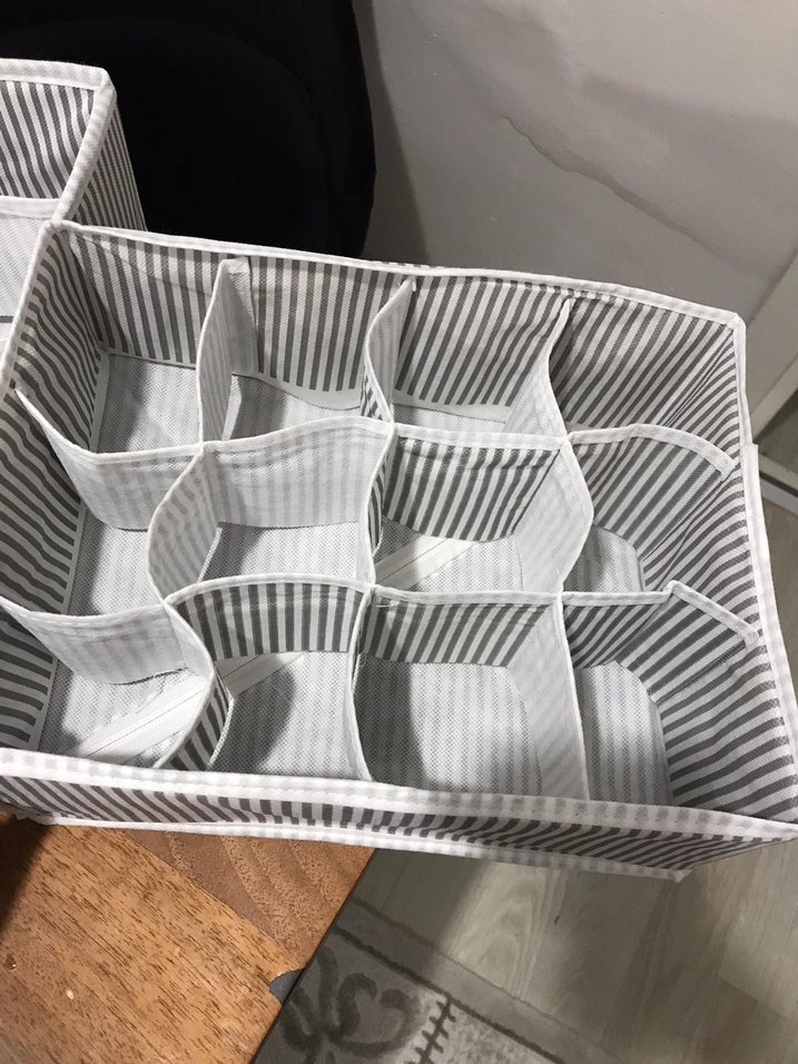 Gri Çizgili Dolap Düzenleyici - Görsel 3